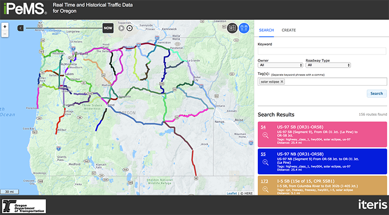 Real-Time and Historical Traffic Data for Oregon