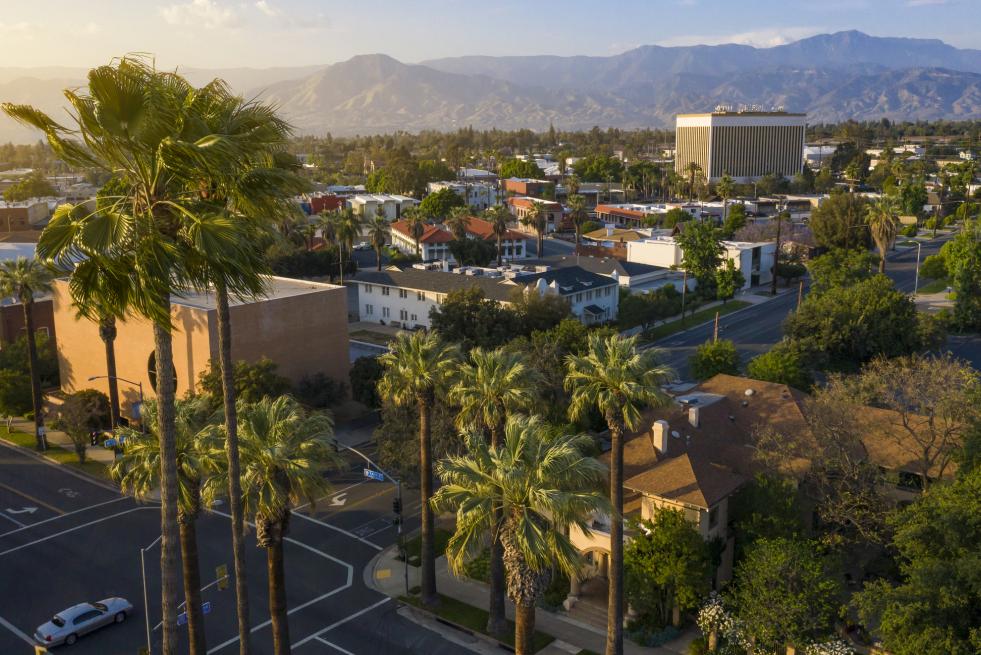 Aerial photo of San Bernardino County