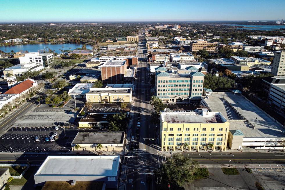 Aerial view of Lakeland FL